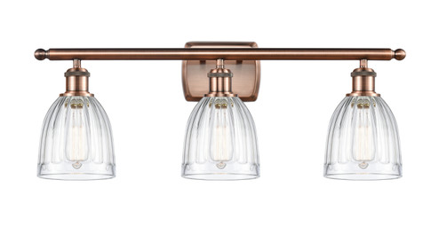 Ballston LED Bath Vanity in Antique Copper (405|516-3W-AC-G442-LED)