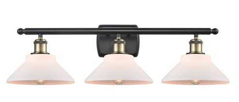 Ballston Three Light Bath Vanity in Black Antique Brass (405|516-3W-BAB-G131)