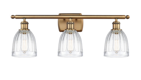 Ballston Three Light Bath Vanity in Brushed Brass (405|516-3W-BB-G442)