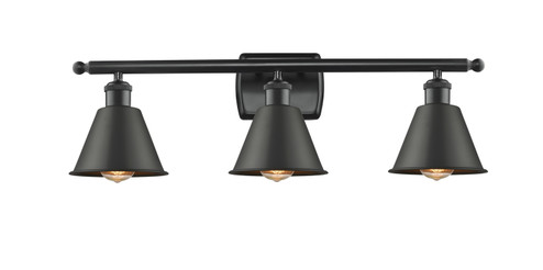 Ballston Three Light Bath Vanity in Matte Black (405|516-3W-BK-M8)