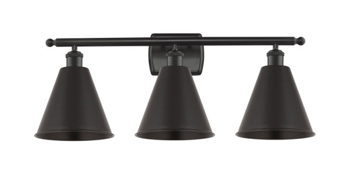 Ballston LED Bath Vanity in Matte Black (405|516-3W-BK-MBC-8-BK-LED)