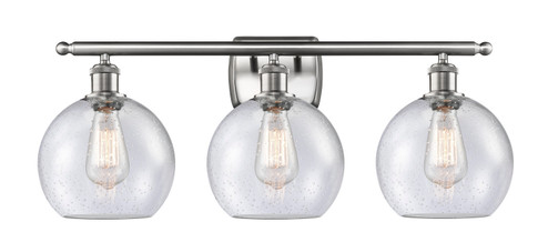 Ballston Three Light Bath Vanity in Brushed Satin Nickel (405|516-3W-SN-G124-8)