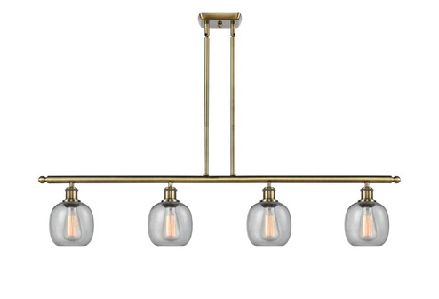 Ballston Four Light Island Pendant in Antique Brass (405|516-4I-AB-G104)