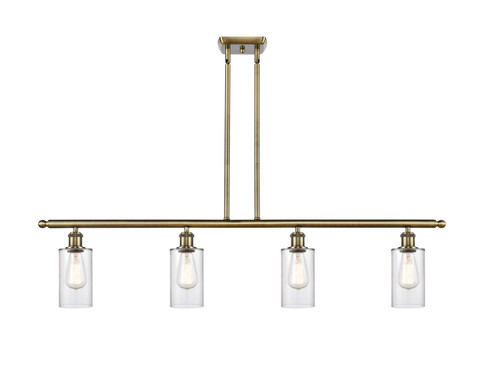 Ballston Four Light Island Pendant in Antique Brass (405|516-4I-AB-G802)
