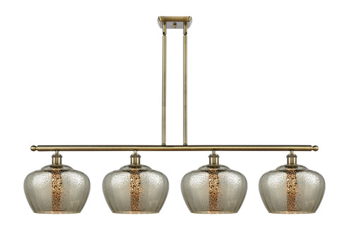 Ballston Four Light Island Pendant in Antique Brass (405|516-4I-AB-G96-L)