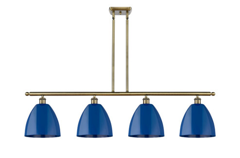 Ballston Four Light Island Pendant in Antique Brass (405|516-4I-AB-MBD-9-BL)
