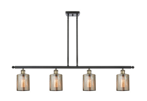 Ballston Four Light Island Pendant in Black Antique Brass (405|516-4I-BAB-G116)