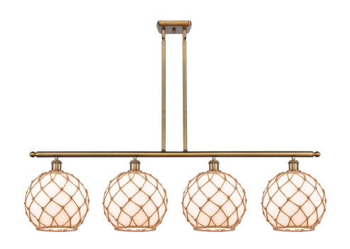 Ballston LED Island Pendant in Brushed Brass (405|516-4I-BB-G121-10RB-LED)