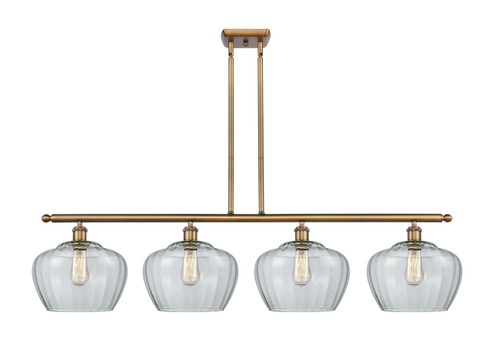 Ballston Four Light Island Pendant in Brushed Brass (405|516-4I-BB-G92-L)