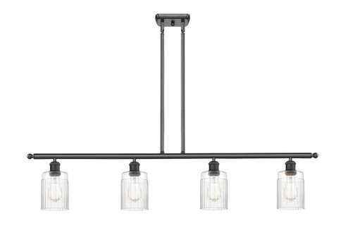 Ballston Four Light Island Pendant in Matte Black (405|516-4I-BK-G342)