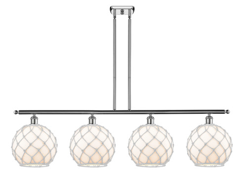 Ballston Four Light Island Pendant in Polished Chrome (405|516-4I-PC-G121-10RW)