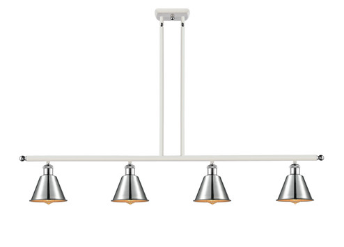 Ballston LED Island Pendant in White Polished Chrome (405|516-4I-WPC-M8-LED)