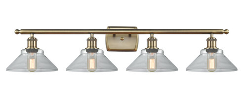 Ballston Four Light Bath Vanity in Antique Brass (405|516-4W-AB-G132)