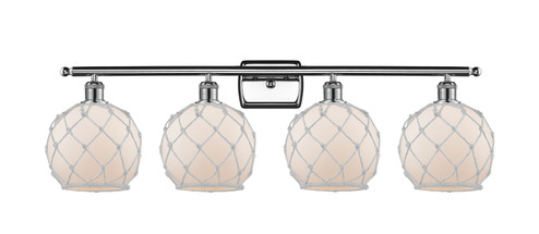 Ballston Four Light Bath Vanity in Polished Chrome (405|516-4W-PC-G121-8RW)