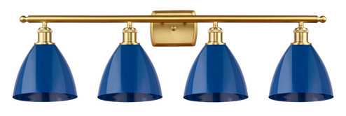 Ballston Four Light Bath Vanity in Satin Gold (405|516-4W-SG-MBD-75-BL)