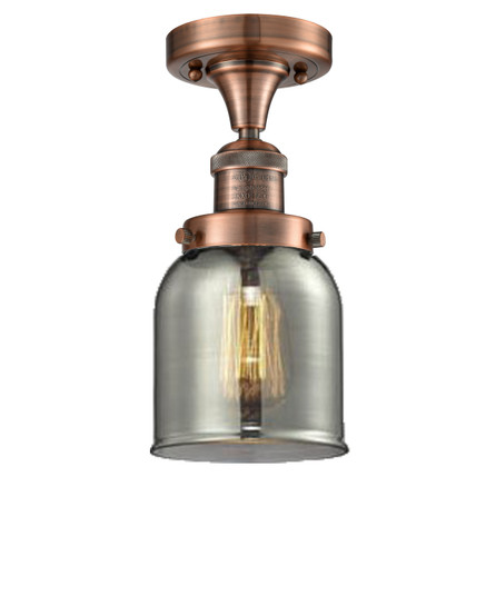 Franklin Restoration One Light Semi-Flush Mount in Antique Copper (405|517-1CH-AC-G53)