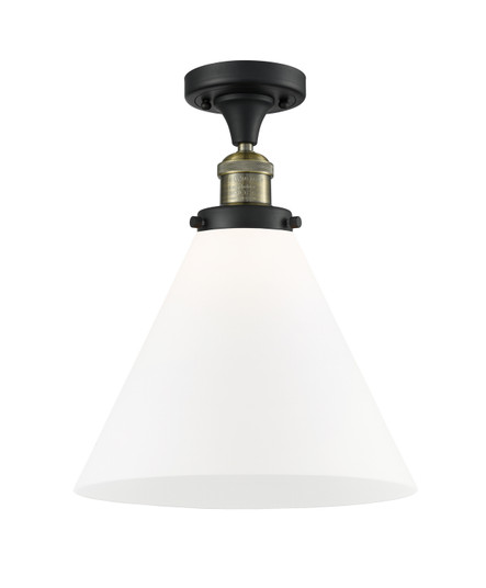 Franklin Restoration One Light Semi-Flush Mount in Black Antique Brass (405|517-1CH-BAB-G41-L)