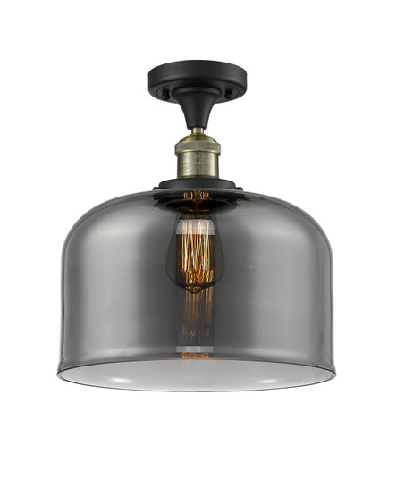 Franklin Restoration One Light Semi-Flush Mount in Black Antique Brass (405|517-1CH-BAB-G73-L)