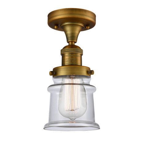 Franklin Restoration LED Semi-Flush Mount in Brushed Brass (405|517-1CH-BB-G182S-LED)
