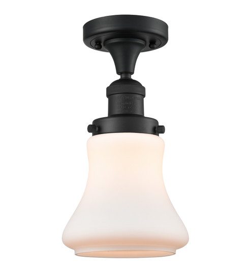 Franklin Restoration LED Semi-Flush Mount in Matte Black (405|517-1CH-BK-G191-LED)