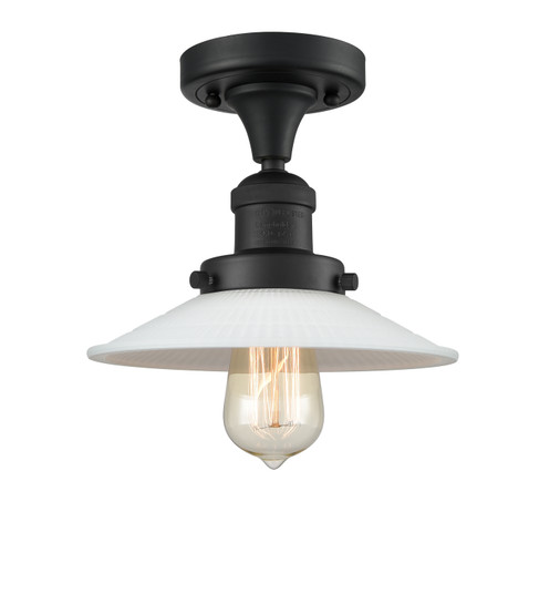 Franklin Restoration LED Semi-Flush Mount in Matte Black (405|517-1CH-BK-G1-LED)