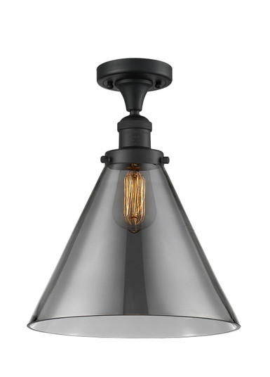 Franklin Restoration LED Semi-Flush Mount in Matte Black (405|517-1CH-BK-G43-L-LED)