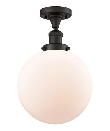 Franklin Restoration One Light Semi-Flush Mount in Oil Rubbed Bronze (405|517-1CH-OB-G201-10)