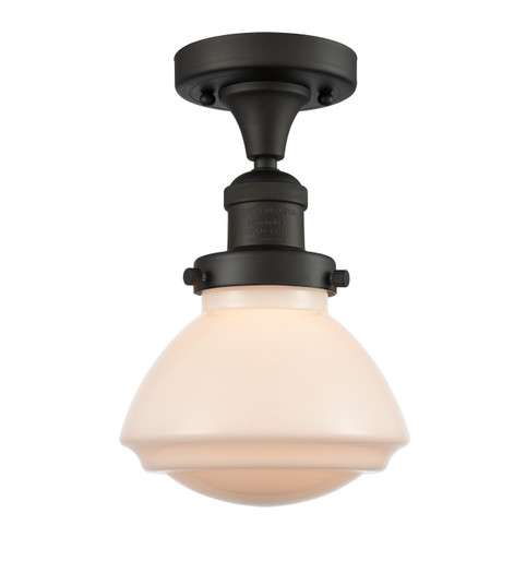 Franklin Restoration One Light Semi-Flush Mount in Oil Rubbed Bronze (405|517-1CH-OB-G321)