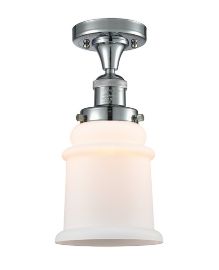 Franklin Restoration One Light Semi-Flush Mount in Polished Chrome (405|517-1CH-PC-G181)