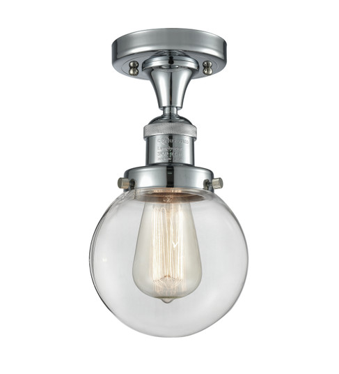 Franklin Restoration One Light Semi-Flush Mount in Polished Chrome (405|517-1CH-PC-G202-6)