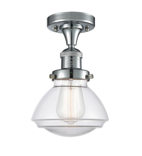 Franklin Restoration One Light Semi-Flush Mount in Polished Chrome (405|517-1CH-PC-G322)