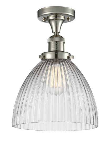 Franklin Restoration LED Semi-Flush Mount in Polished Nickel (405|517-1CH-PN-G222-LED)