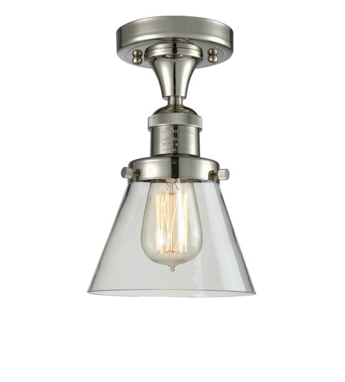 Franklin Restoration One Light Semi-Flush Mount in Polished Nickel (405|517-1CH-PN-G62)