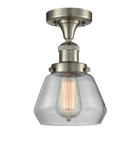 Franklin Restoration One Light Semi-Flush Mount in Brushed Satin Nickel (405|517-1CH-SN-G172)