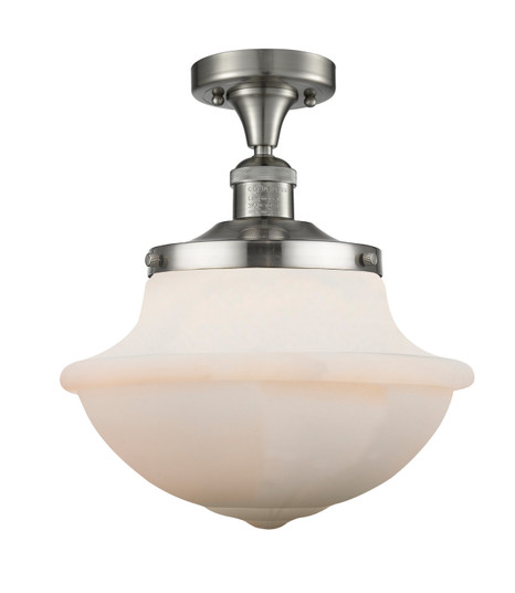 Franklin Restoration One Light Semi-Flush Mount in Brushed Satin Nickel (405|517-1CH-SN-G541)