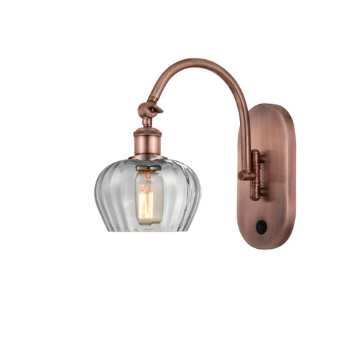 Ballston One Light Swing Arm in Antique Copper (405|518-1W-AC-G92)