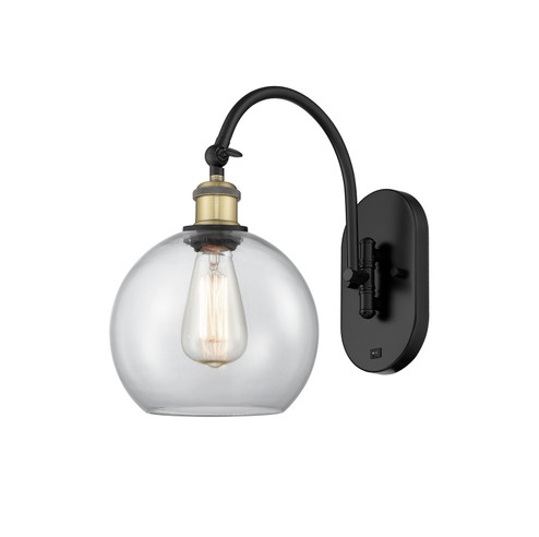 Ballston LED Swing Arm in Black Antique Brass (405|518-1W-BAB-G122-8-LED)