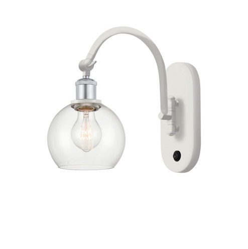 Ballston One Light Wall Sconce in White Polished Chrome (405|518-1W-WPC-G122-6)