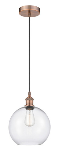 Edison One Light Mini Pendant in Antique Copper (405|616-1P-AC-G122-10)