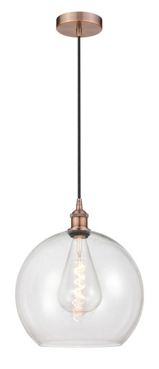 Edison One Light Pendant in Antique Copper (405|616-1P-AC-G122-14)