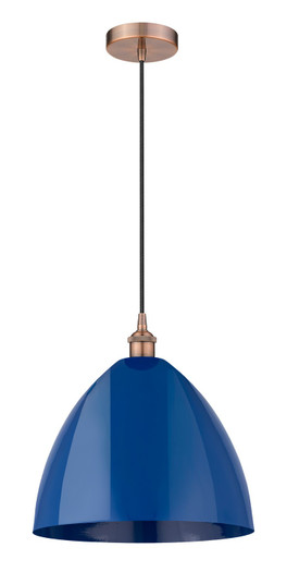 Edison One Light Mini Pendant in Antique Copper (405|616-1P-AC-MBD-16-BL)