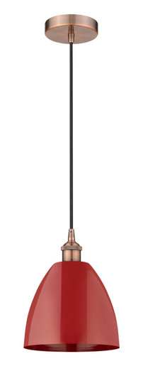 Edison One Light Mini Pendant in Antique Copper (405|616-1P-AC-MBD-9-RD)