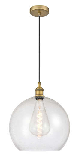Edison One Light Pendant in Brushed Brass (405|616-1P-BB-G124-14)