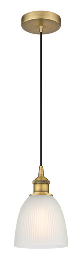 Edison One Light Mini Pendant in Brushed Brass (405|616-1P-BB-G381)