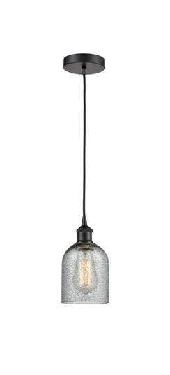 Edison One Light Mini Pendant in Matte Black (405|616-1P-BK-G257)