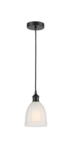 Edison One Light Mini Pendant in Matte Black (405|616-1P-BK-G441)