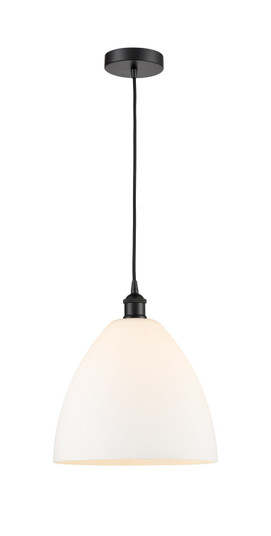 Edison One Light Mini Pendant in Matte Black (405|616-1P-BK-GBD-121)