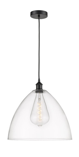 Edison One Light Pendant in Matte Black (405|616-1P-BK-GBD-162)