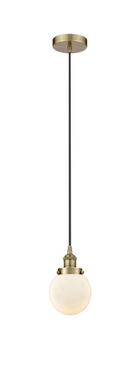 Edison One Light Mini Pendant in Antique Brass (405|616-1PH-AB-G201-6)