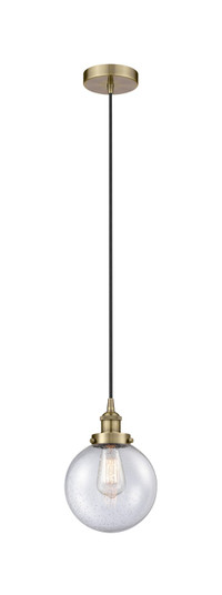 Edison One Light Mini Pendant in Antique Brass (405|616-1PH-AB-G204-8)